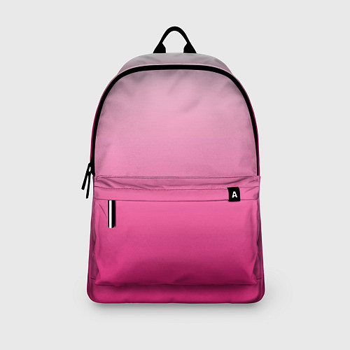 Рюкзак Бело-розовый градиент / 3D-принт – фото 3