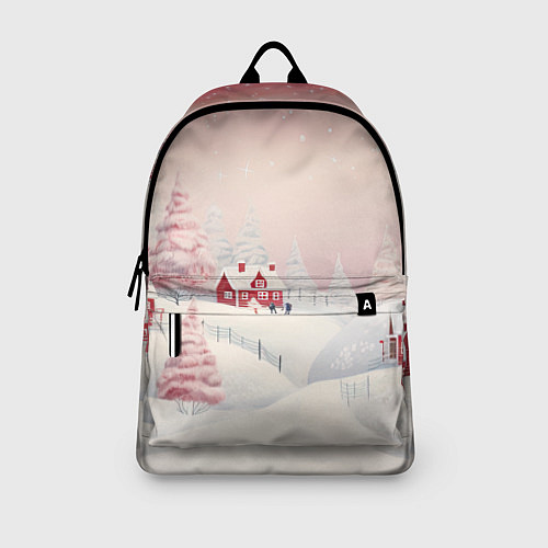 Рюкзак Снежное сияние ночи / 3D-принт – фото 3