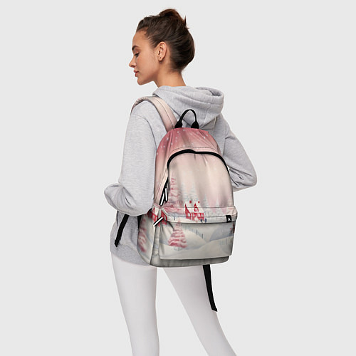 Рюкзак Снежное сияние ночи / 3D-принт – фото 6