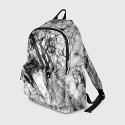 Рюкзак Чёрно белые узоры, цвет: 3D-принт