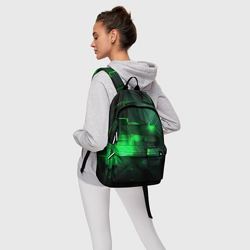 Рюкзак Цветные блоки абстракции / 3D-принт – фото 6