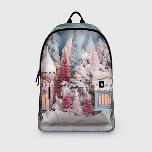 Рюкзак Рождественские огни на деревьях / 3D-принт – фото 3