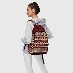 Рюкзак Капибара с семьей зимой, цвет: 3D-принт — фото 2