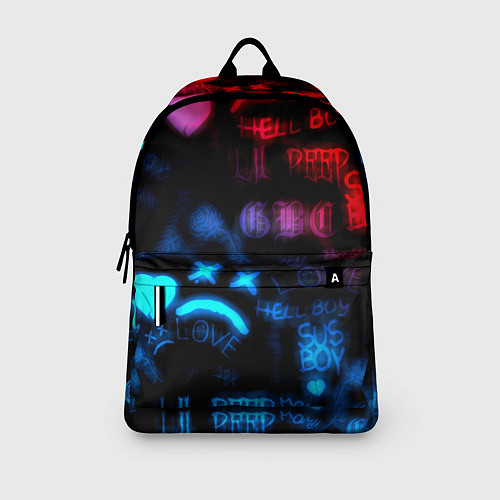 Рюкзак Lil peep neon rap music / 3D-принт – фото 3
