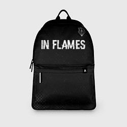 Рюкзак In Flames glitch на темном фоне посередине, цвет: 3D-принт — фото 2