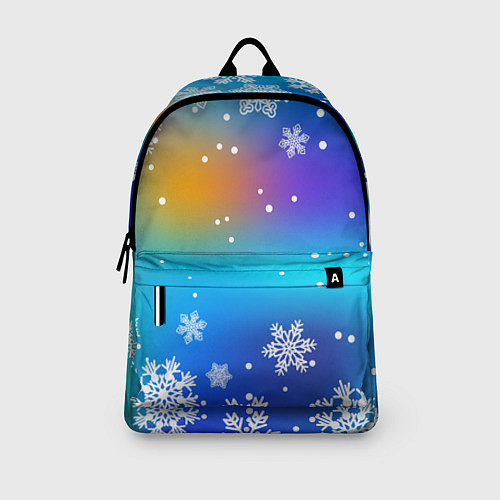 Рюкзак Снегопад на Новый год / 3D-принт – фото 3