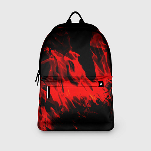 Рюкзак Красное пламя / 3D-принт – фото 3