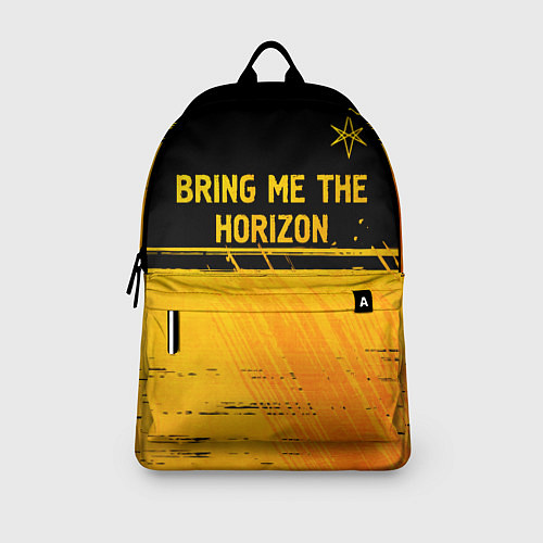 Рюкзак Bring Me the Horizon - gold gradient посередине / 3D-принт – фото 3