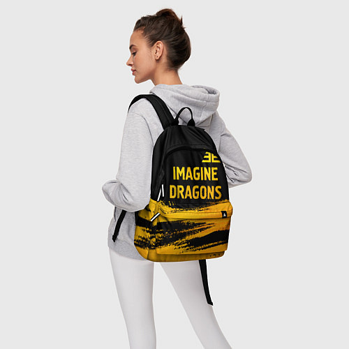 Рюкзак Imagine Dragons - gold gradient посередине / 3D-принт – фото 6