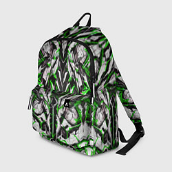 Рюкзак Зелёная кибернетическая броня, цвет: 3D-принт