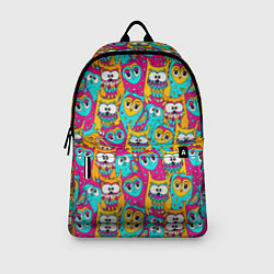 Рюкзак Разноцветные совы, цвет: 3D-принт — фото 2