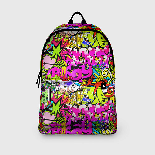 Рюкзак Цветное граффити / 3D-принт – фото 3