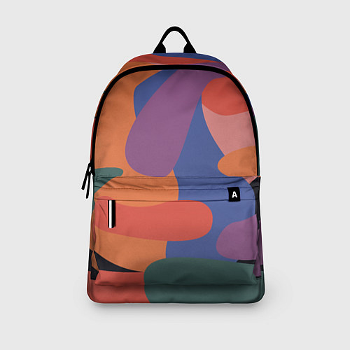 Рюкзак Цветные кляксы / 3D-принт – фото 3