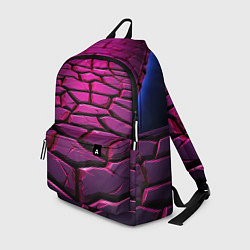 Рюкзак Фиолетовая абстрактная плитка, цвет: 3D-принт