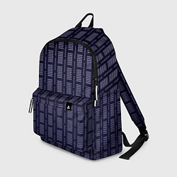 Рюкзак Тёмно-синий паттерн кружочки, цвет: 3D-принт
