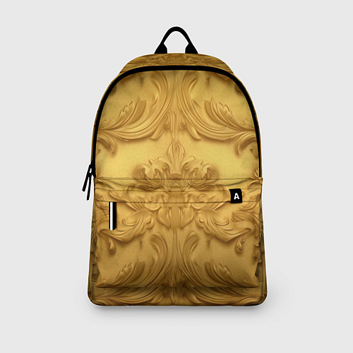 Рюкзак Золото объемные узоры / 3D-принт – фото 3