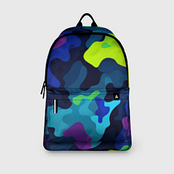 Рюкзак Яркие кислотные пятна паттерн, цвет: 3D-принт — фото 2
