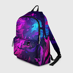 Рюкзак Фиолетовые яркие лепестки, цвет: 3D-принт