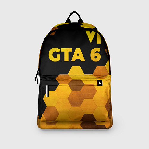 Рюкзак GTA 6 - gold gradient посередине / 3D-принт – фото 3