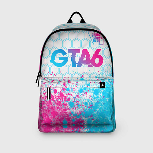 Рюкзак GTA6 neon gradient style посередине / 3D-принт – фото 3
