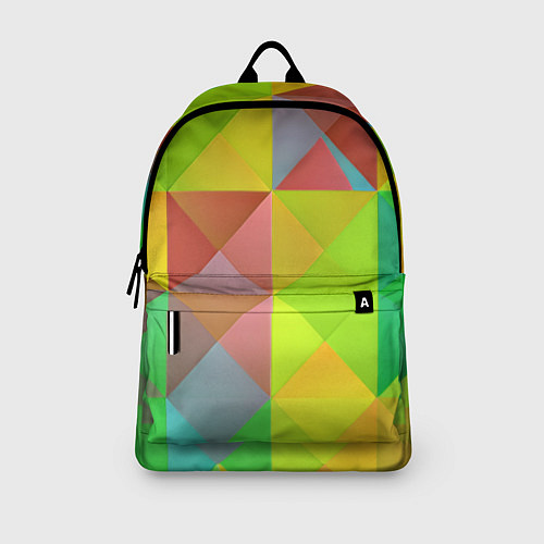 Рюкзак Разноцветные фигуры / 3D-принт – фото 3