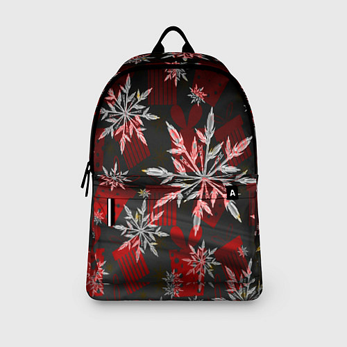 Рюкзак Рождественские снежинки / 3D-принт – фото 3