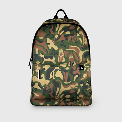 Рюкзак Коты и кошки - камуфляж / 3D-принт – фото 3