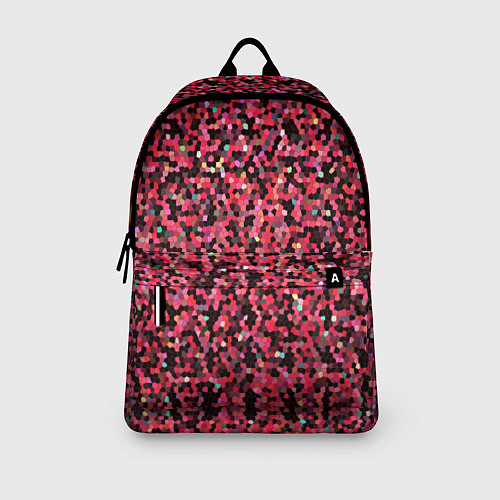 Рюкзак Мелкая мозаика розовый / 3D-принт – фото 3