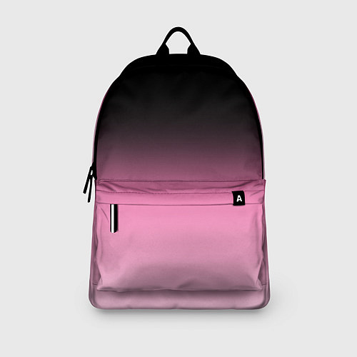 Рюкзак Черно-розовый градиент / 3D-принт – фото 3