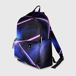 Рюкзак Фиолетовая геометрическая абстракция, цвет: 3D-принт