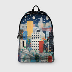 Рюкзак Новогодний ночной город, цвет: 3D-принт — фото 2