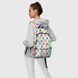 Рюкзак Яркие треугольники, цвет: 3D-принт — фото 2