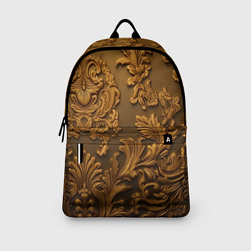Рюкзак Темная лепнина золото / 3D-принт – фото 3
