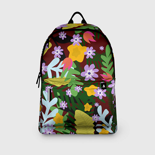 Рюкзак Гавайская цветочная расцветка / 3D-принт – фото 3