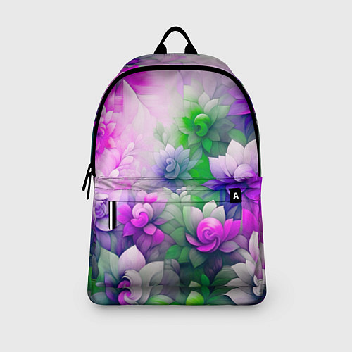 Рюкзак Паттерн цветов / 3D-принт – фото 3