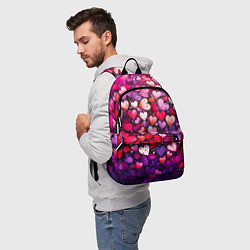 Рюкзак Множество сердец, цвет: 3D-принт — фото 2
