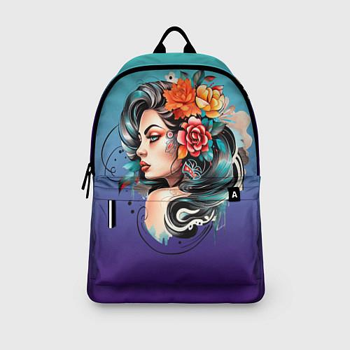 Рюкзак Цветы и буйство красок / 3D-принт – фото 3