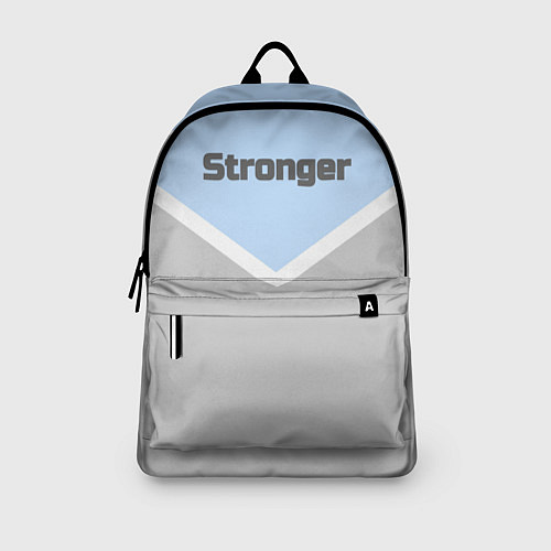 Рюкзак Stronger серо-голубой / 3D-принт – фото 3