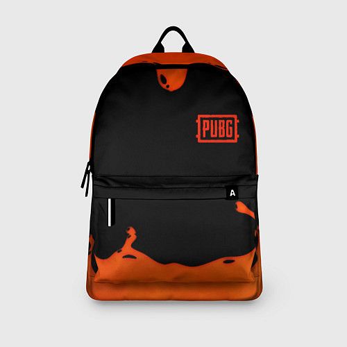Рюкзак PUBG orange splash / 3D-принт – фото 3