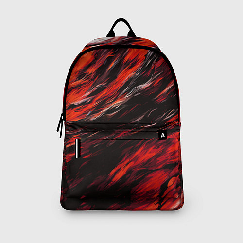 Рюкзак Чёрная и красная буря / 3D-принт – фото 3