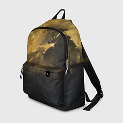 Рюкзак Золотое напыление на черном, цвет: 3D-принт