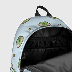 Рюкзак Паттерн с лягушками, цвет: 3D-принт — фото 2