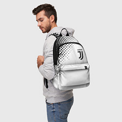 Рюкзак Juventus sport black geometry, цвет: 3D-принт — фото 2