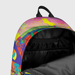 Рюкзак Яркая графическая абстракция, цвет: 3D-принт — фото 2