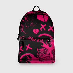 Рюкзак Lil peep pink steel rap, цвет: 3D-принт — фото 2