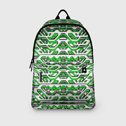 Рюкзак Техно броня зелёно-белая, цвет: 3D-принт — фото 2
