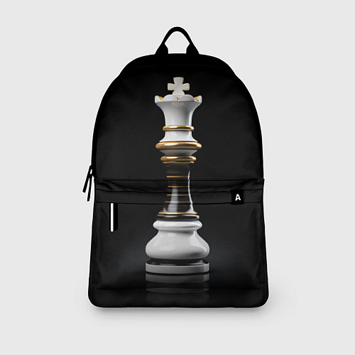 Рюкзак Белый король - шахматы / 3D-принт – фото 3