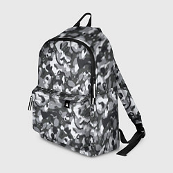 Рюкзак Серый пиксельный камуфляж, цвет: 3D-принт