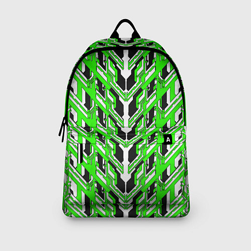 Рюкзак Зелёная техно броня / 3D-принт – фото 3