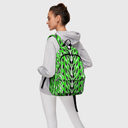 Рюкзак Зелёная техно броня, цвет: 3D-принт — фото 2